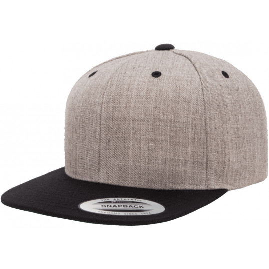 Кепка FlexFit 6089MT - Classic Snapback Heather/Black